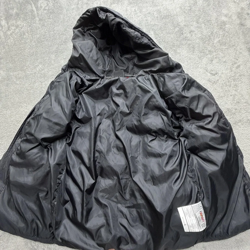Spyder Jacket Boys XL Black‎ Puffer Insulated Hooded Full Zip Ski Coat Lined